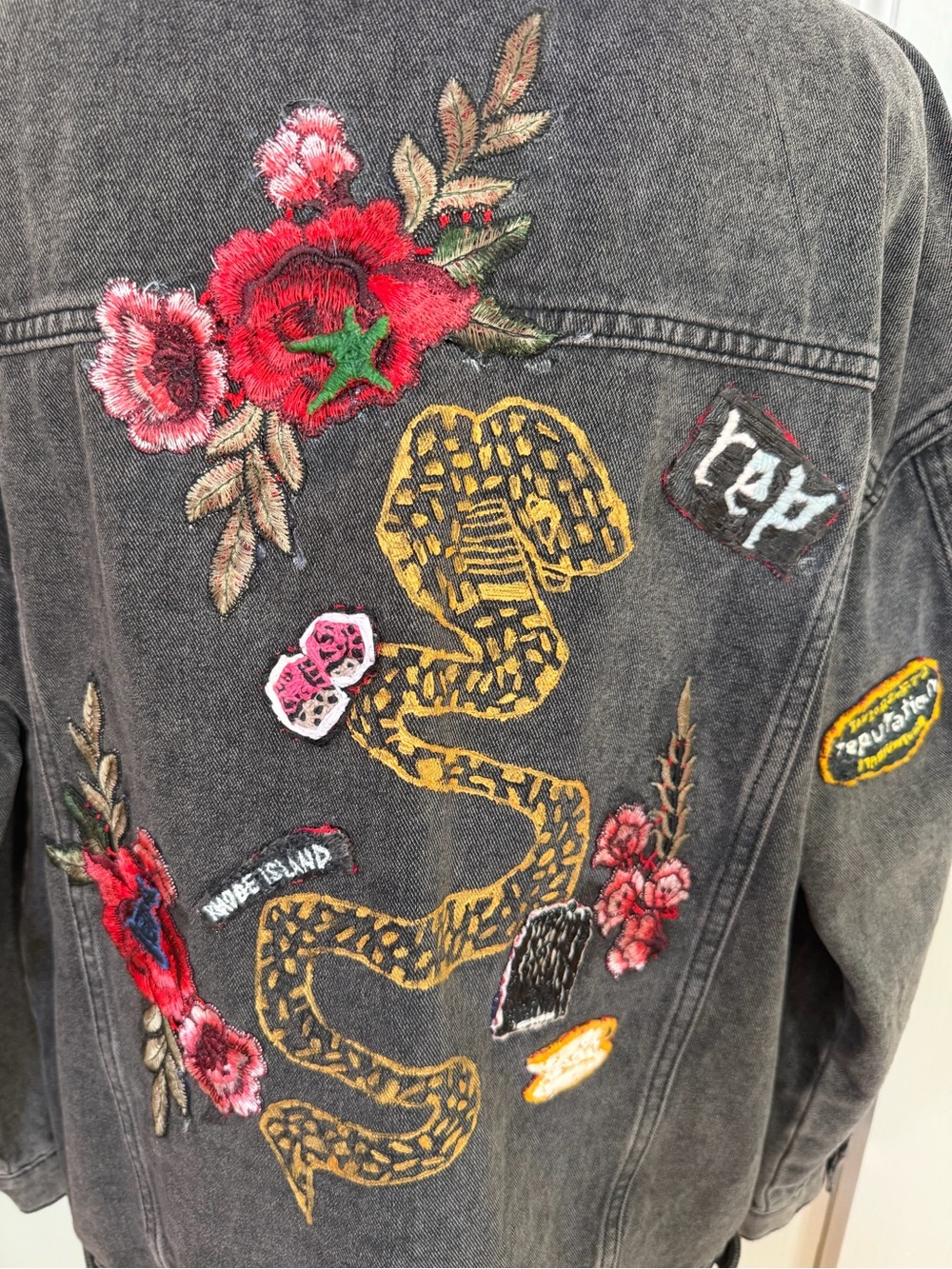 Custom Made Taylor Swift "Eras Tour" Jean Jacket. Women's Size: L. - Picture 8 of 14